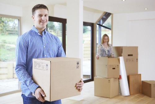 Protected moving team completing a secure relocation