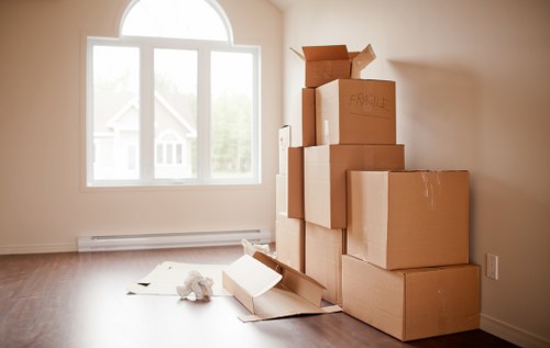 Office relocation logistics in West Kensington