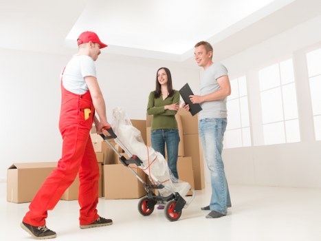 Moving van used for student removals in Westkensington