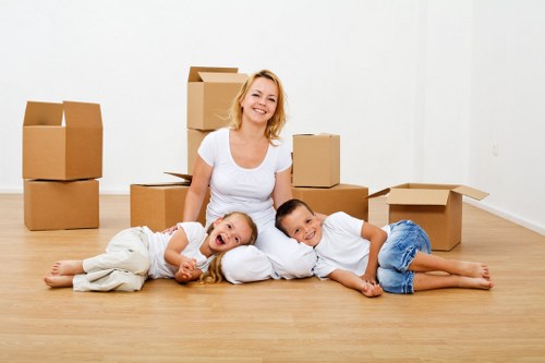 Fragile items packed securely with cushioning materials