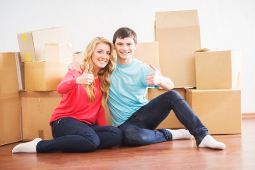 Removal van ready for same day moving service in Westkensington