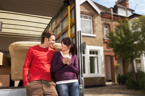 Local removals team loading items for a West Kensington relocation